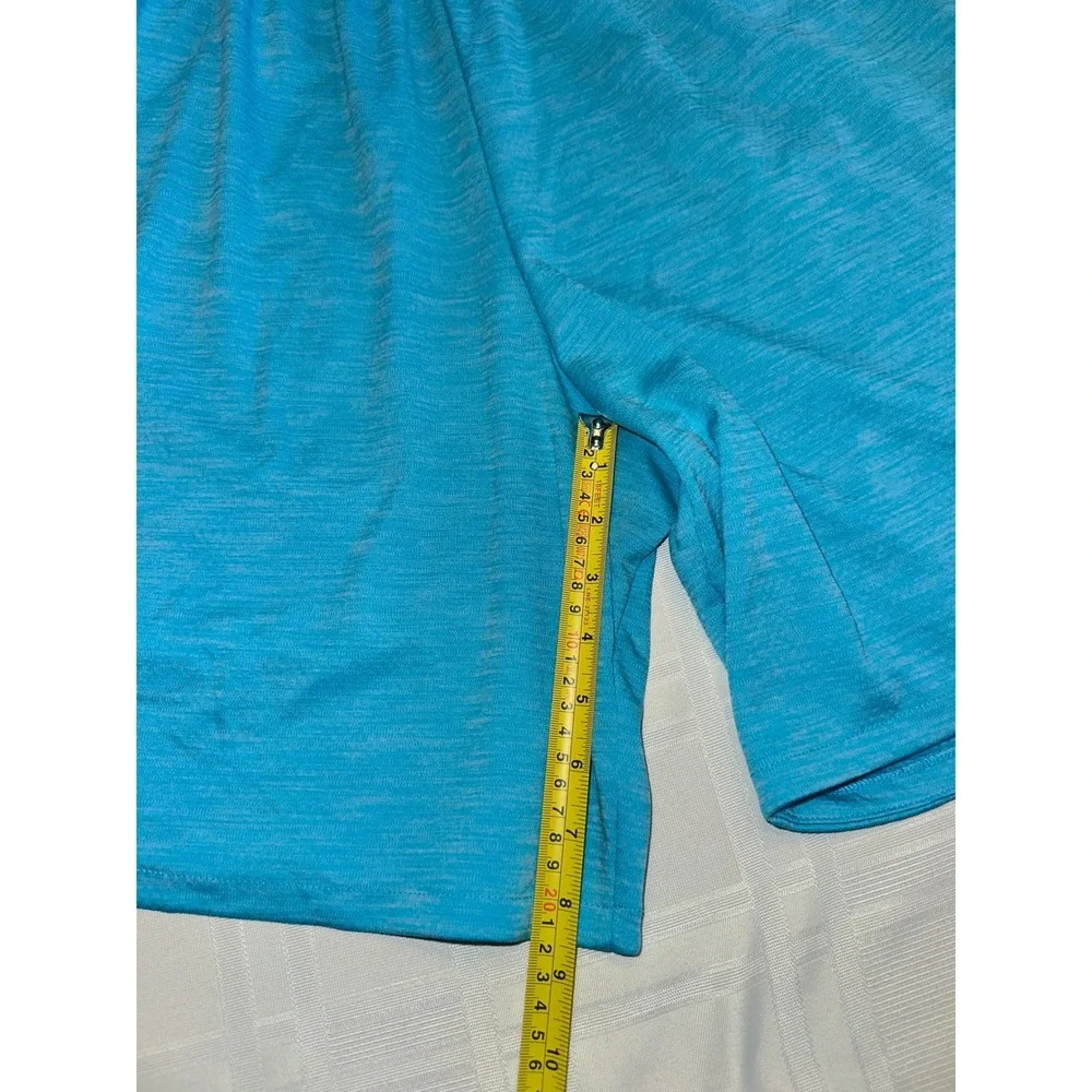 Nike Shorts Mens XXL Blue Dri-FIT Training Athletic Heathered Knit Pockets 8in